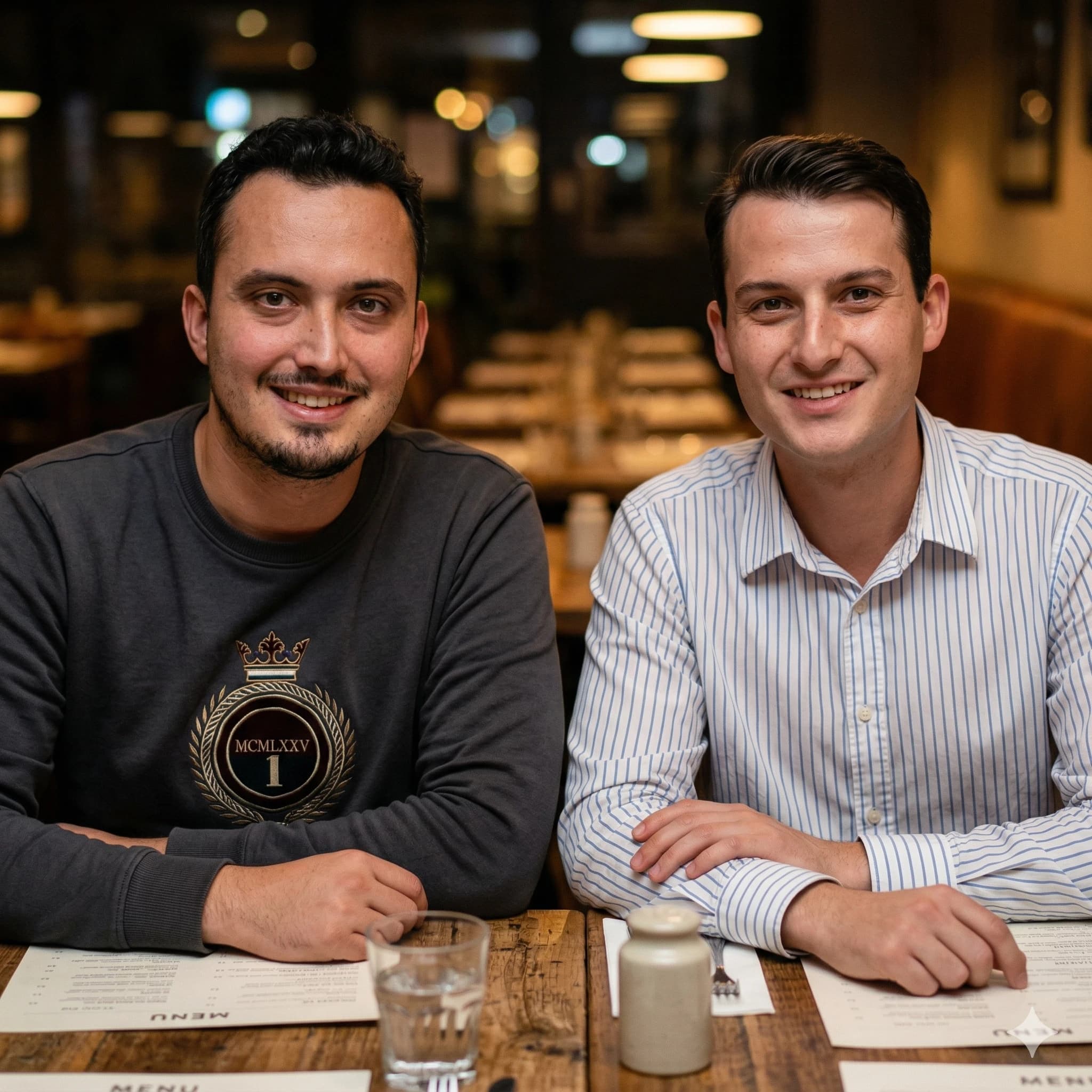 Aldo et Adi, fondateurs de DineMio